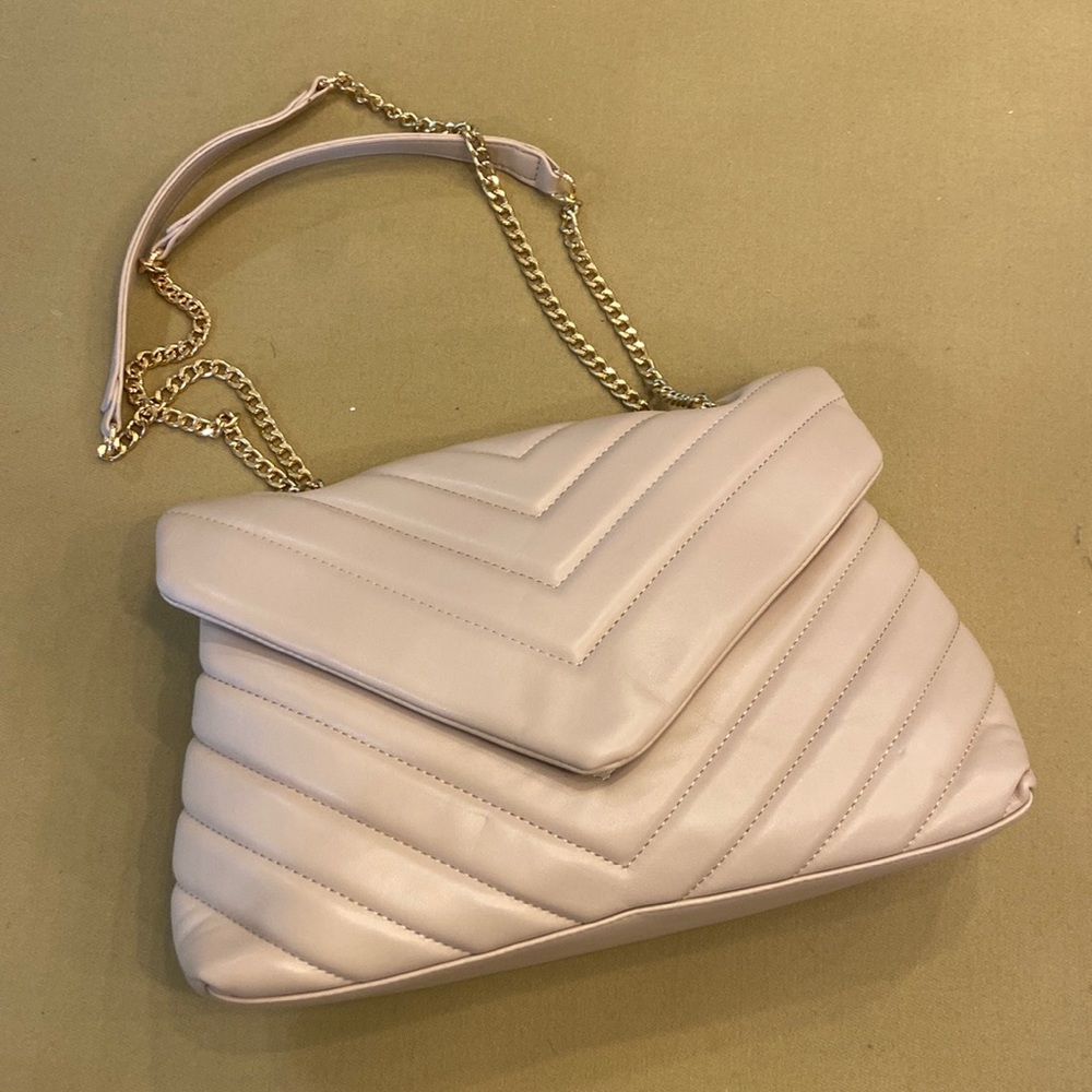 Urban Expressions Blush Quilted Shoulder Bag